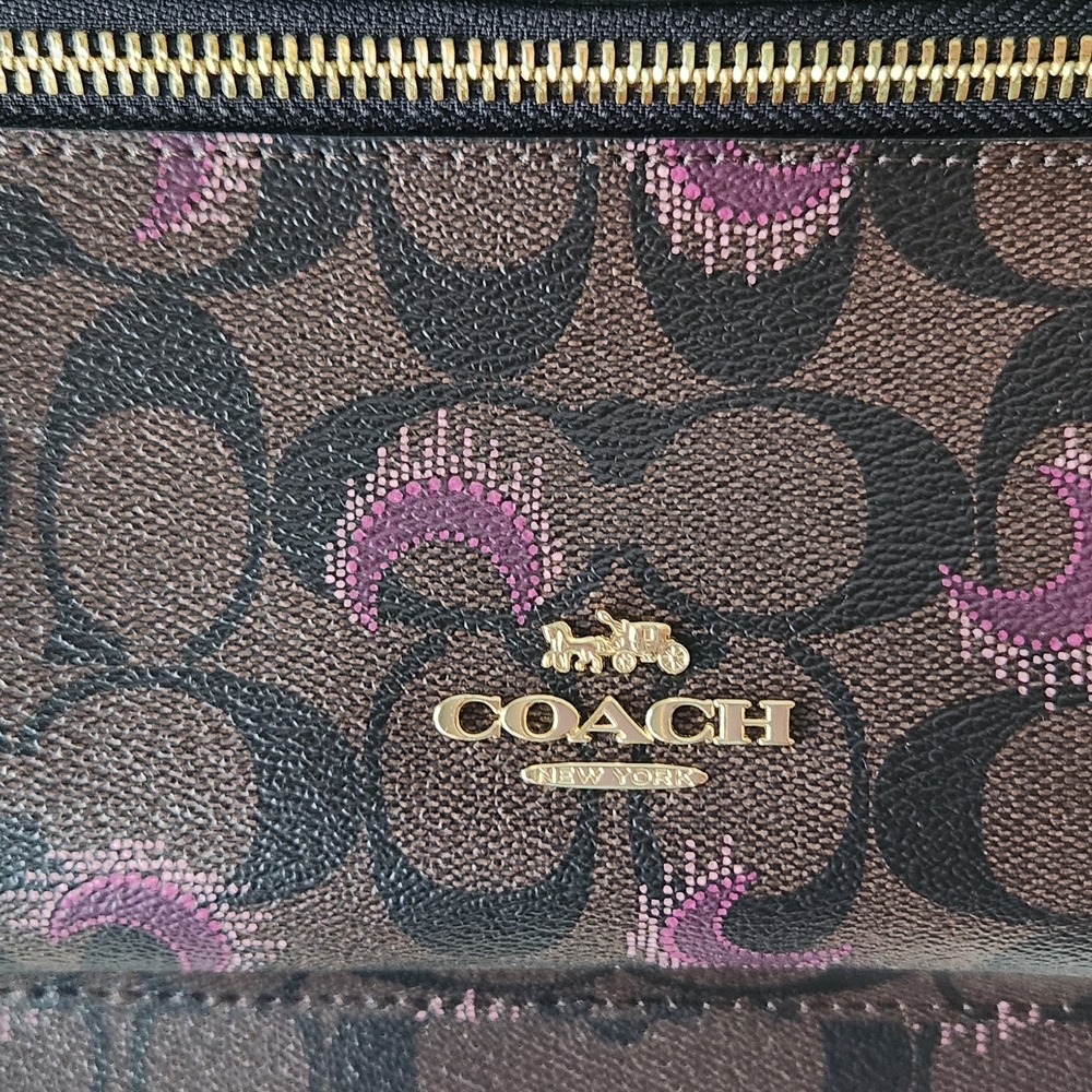 Coach Medium Charlie Backpack In Signature Canvas With Moon Print - Picture 4 of 14